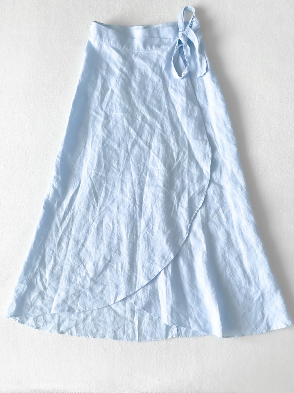 Wilfred 100% Linen Wrap Maxi Skirt
